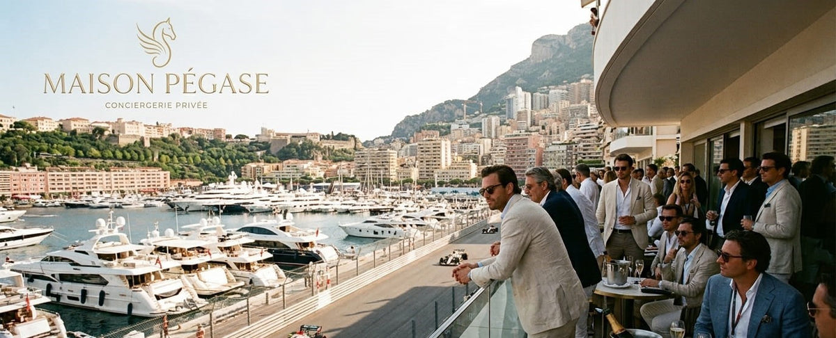 Ballon d'Or, F1 à Monaco, Fashion Week : Entrez dans les coulisses des plus grands événements mondiaux avec Maison Pégase.